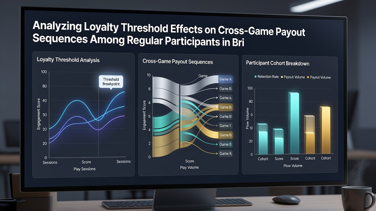 Data charts and graphs illustrating loyalty threshold impacts on player payout sequences across casino games