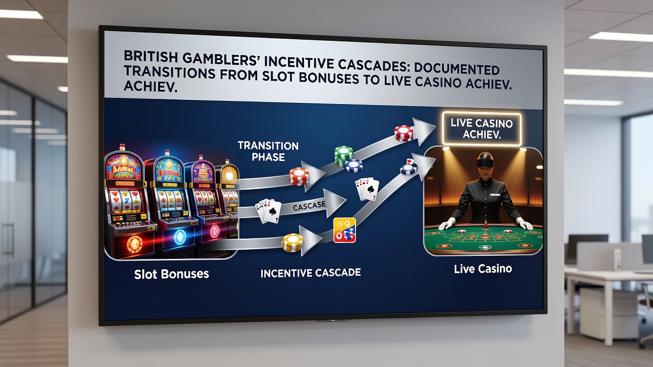 Live dealer roulette table showing progression from slot bonus credits to table game achievements