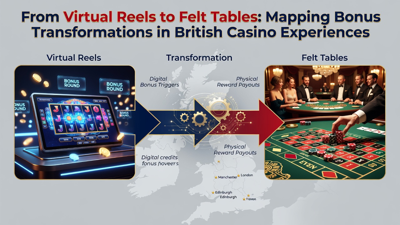 Close-up view of a live roulette table with digital overlay showing bonus credit conversion from slots