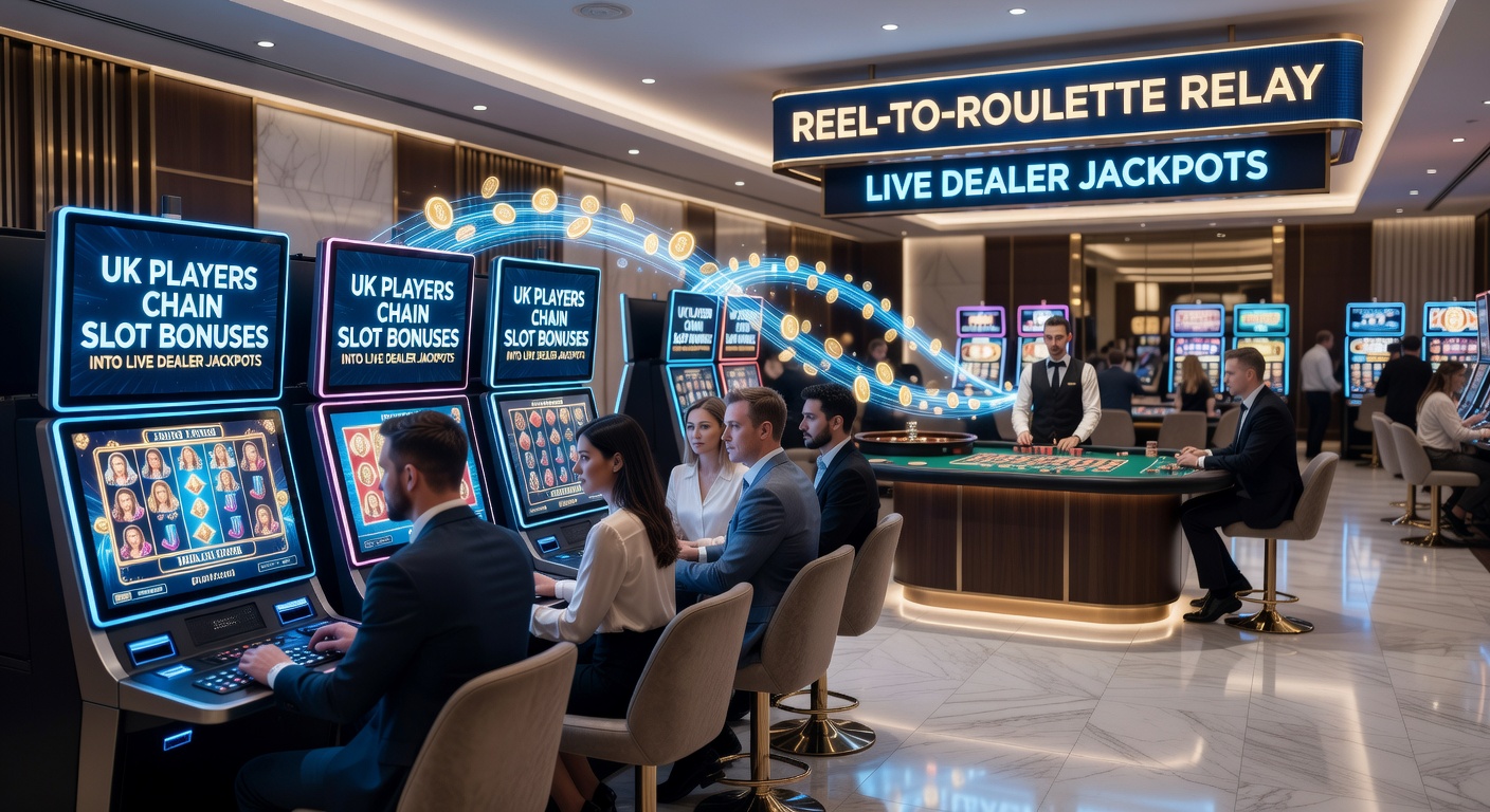 Close-up of a live dealer roulette wheel with slot bonus interface overlay, illustrating a successful reel-to-roulette chain